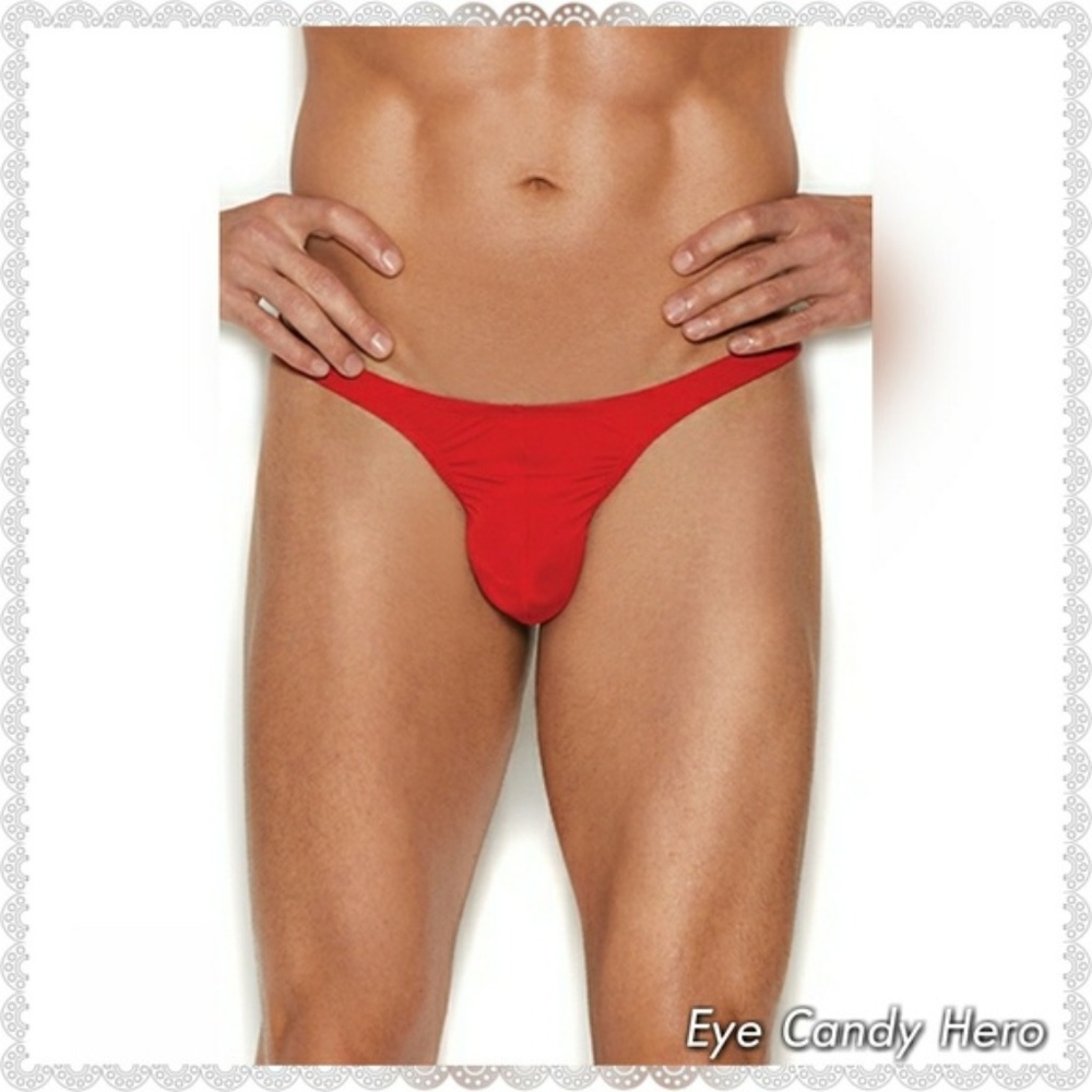 💘Red Men's Micro Mini Thong